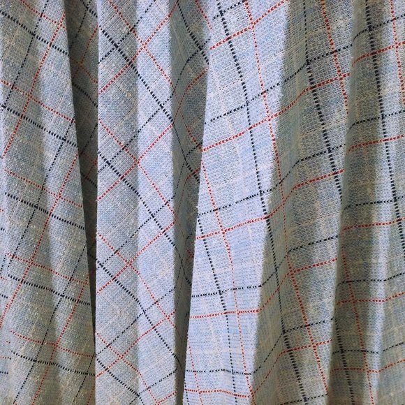 Vintage 70s KoKo Knits California Pleated Skirt (14) Plaid Checked Comfort Waist - Picture 3 of 10